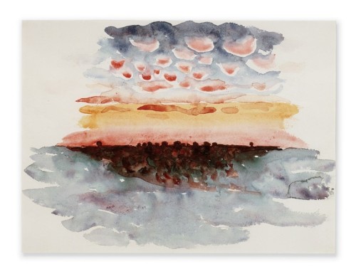 Sunrise and Little Clouds, 1916 Georgia O'Keffee