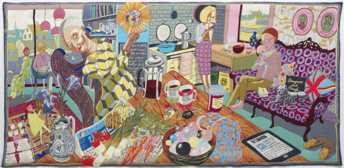 The Annunciation of the Virgin Deal, 2012, Grayson Perry, Woven tapestry in wool, silk, cotton, acrylic and polyester, Currell Collection