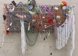 - [ ] Summer’s Found Objects, 48x60x5, wire mattress springs and found objects